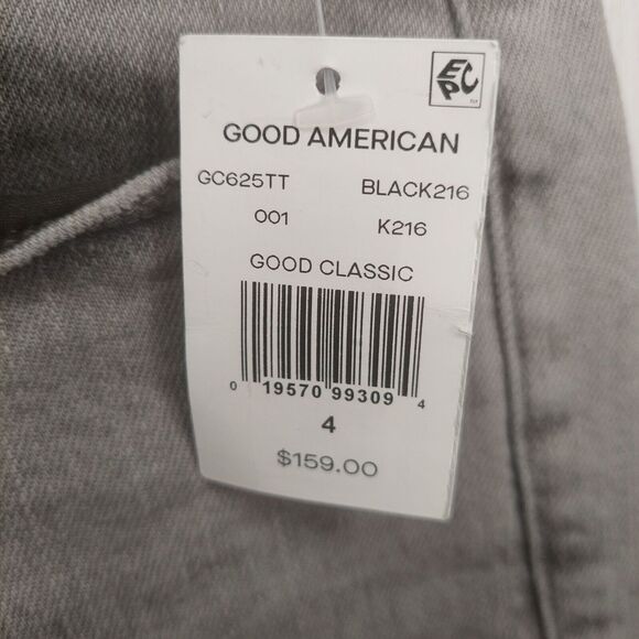 Good American Good Classic Women's Jean's Size 4/27 Gray - Picture 8 of 12